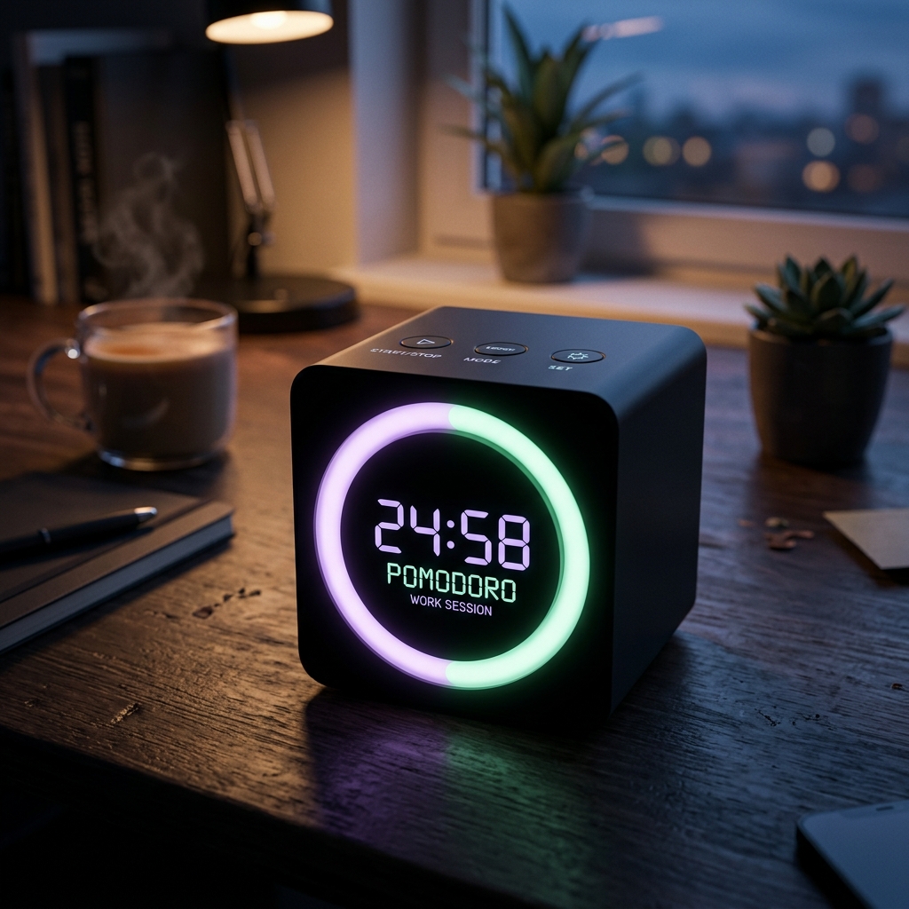 Visual Pomodoro Study Cube Timer