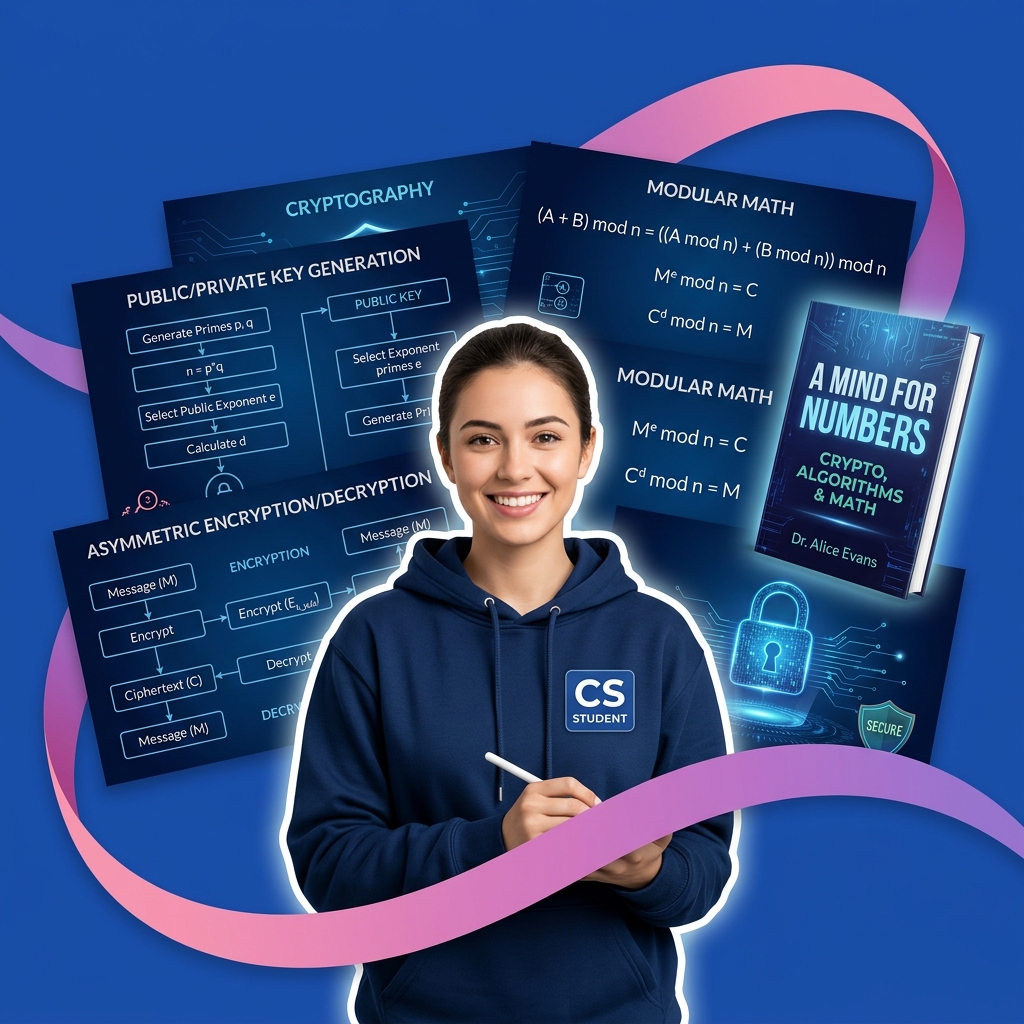 CS student using AI as a Socratic coach to map public-private keys and calculate RSA encryption parameters safely