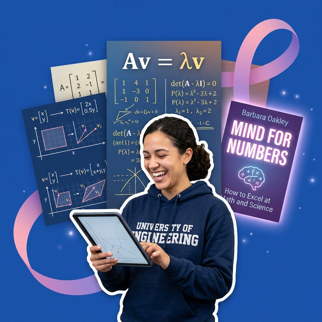 Student using AI to Socraticly study eigenvalues and eigenvectors in linear algebra