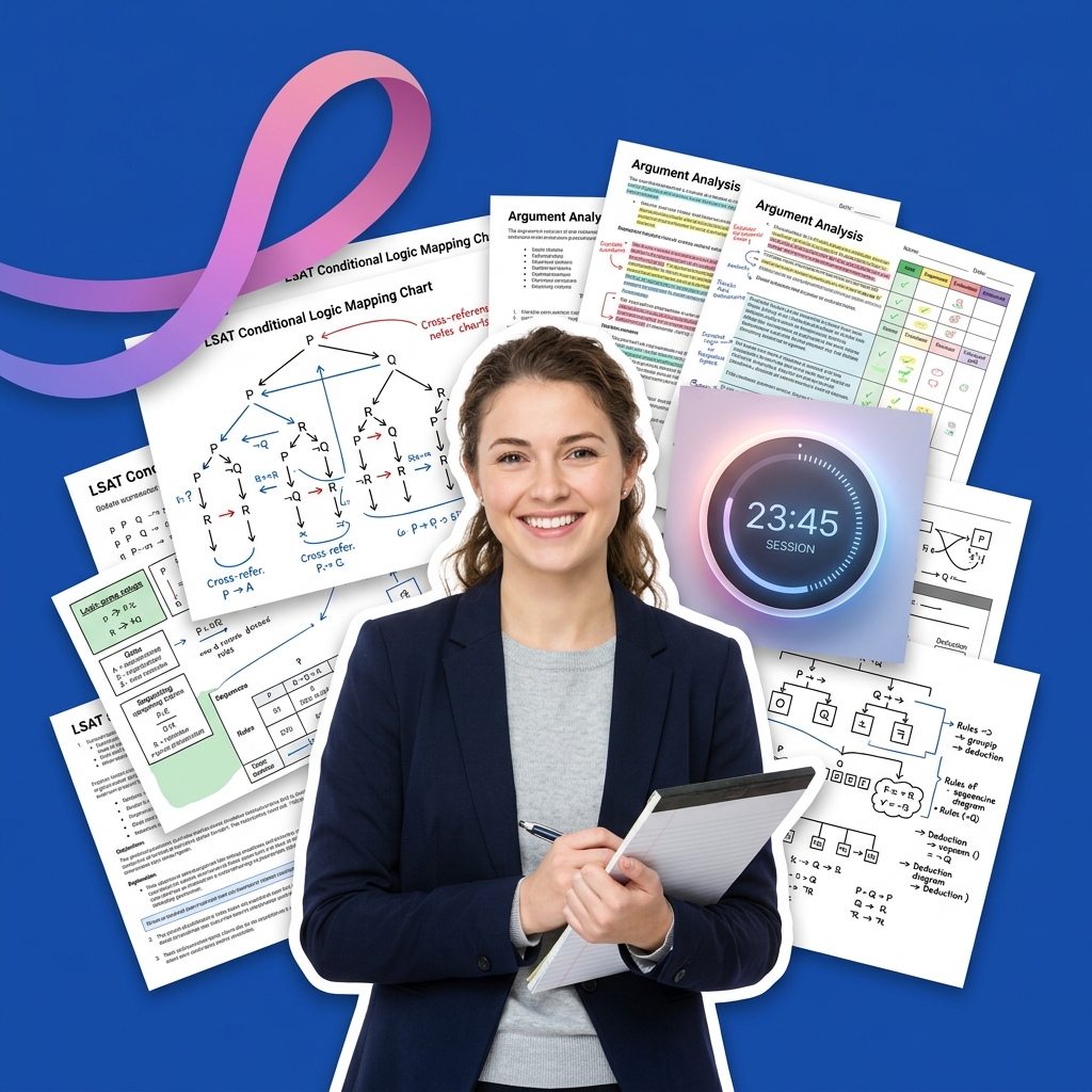 Pre-law student using AI as a Socratic coach to map LSAT conditional logic statements safely