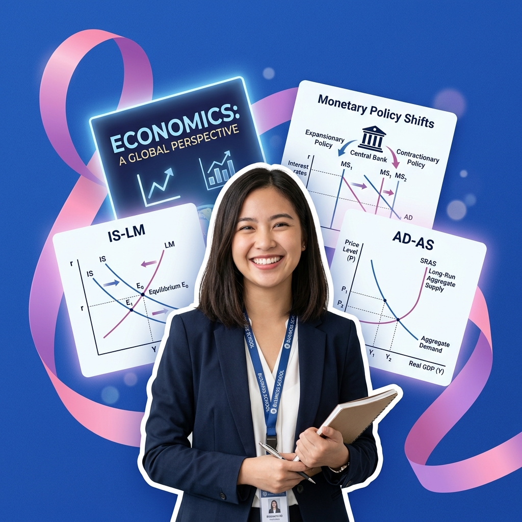 Economics student using AI as a Socratic coach to map IS-LM macroeconomics curves and analyze policy shifts safely