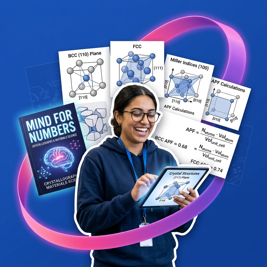 Materials science student using AI to Socraticly study crystal structures and unit cells