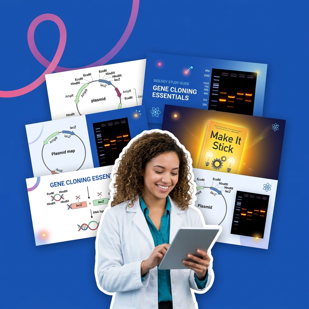 Biology student using AI to Socraticly study recombinant DNA cloning and gel electrophoresis