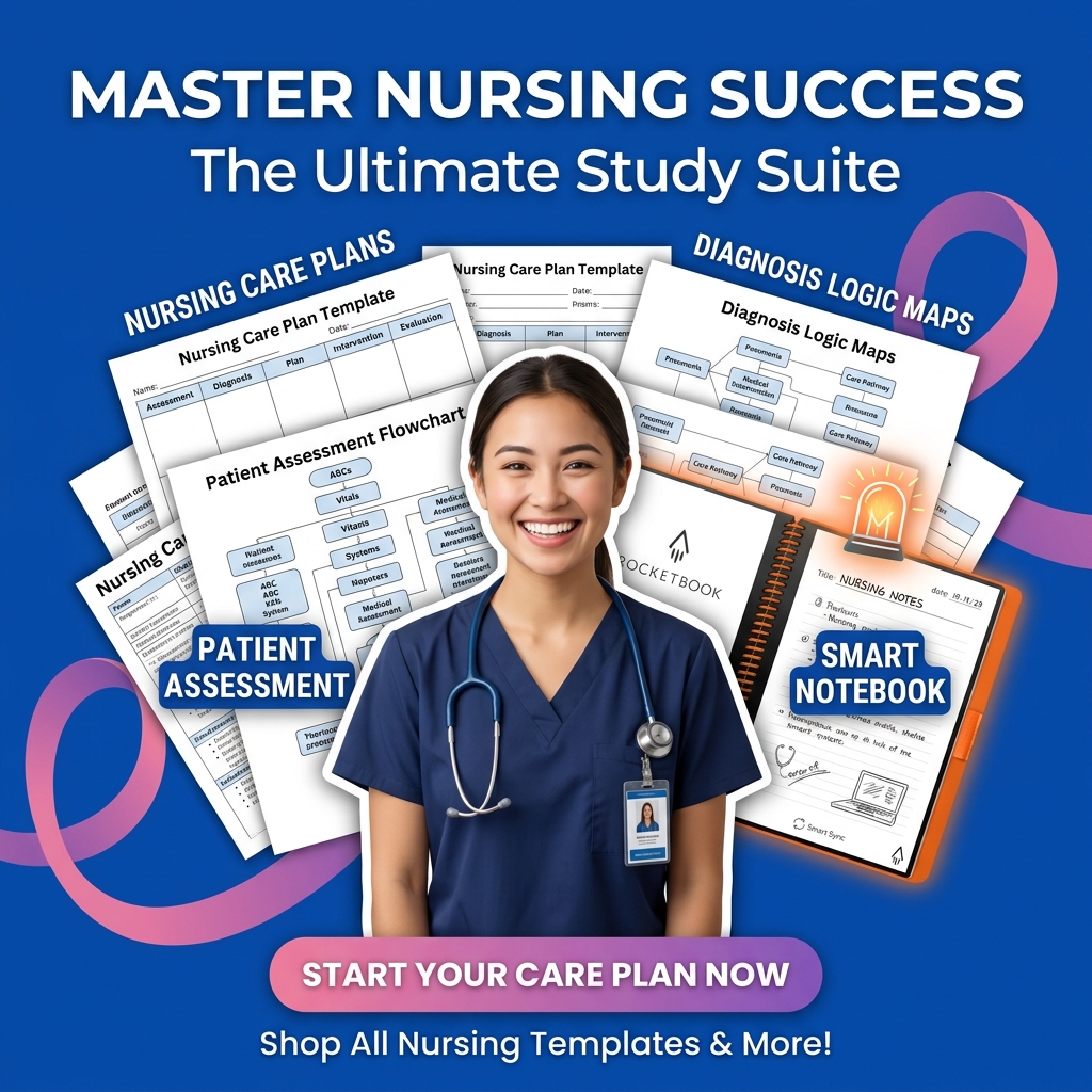 Nursing student using AI as a clinical coach to map patient assessment details and care plan logic safely