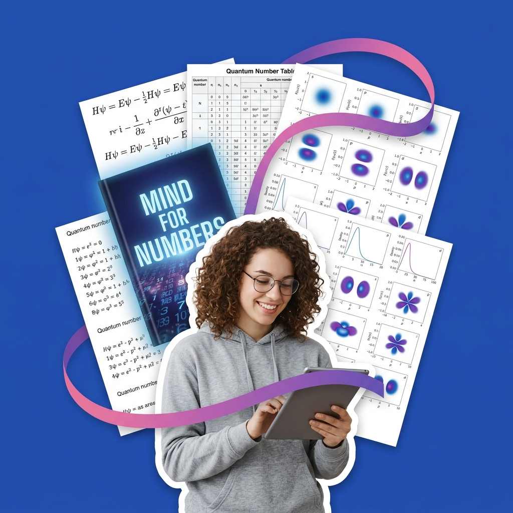 Student using AI to Socraticly study quantum chemistry and the Schrödinger equation on a tablet