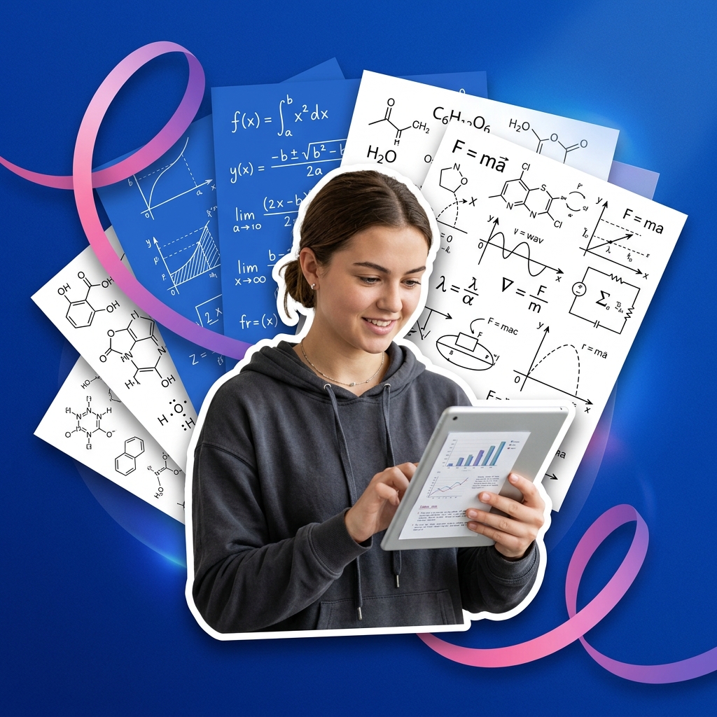 College student using AI as a math and physics hint-based tutor safely